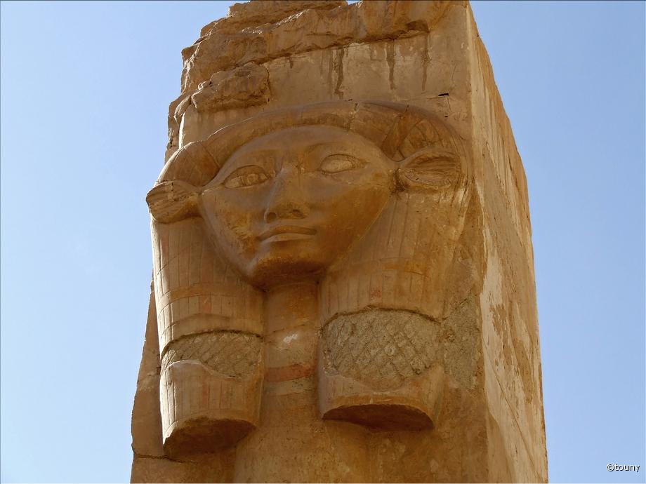 Deir el bahari - temple d'Hatchepsout - Hator