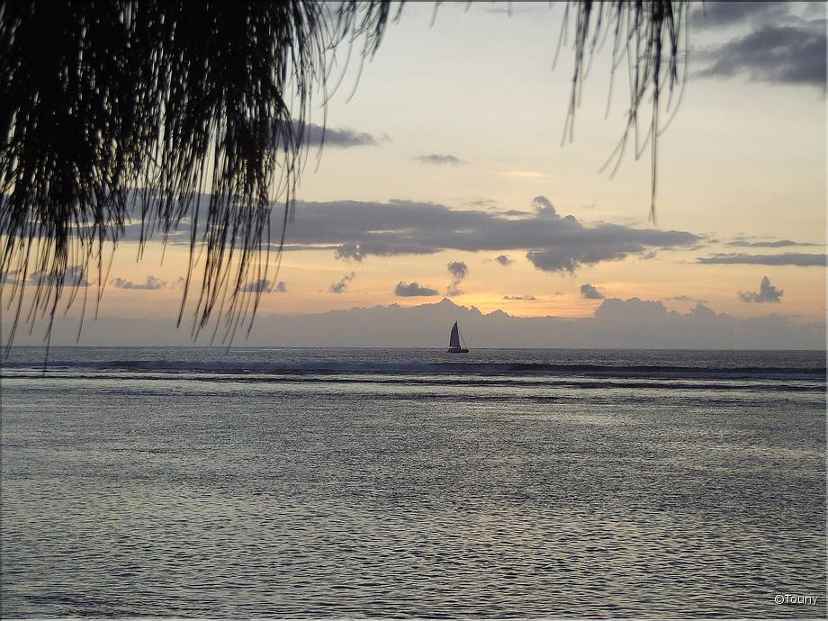 coucher de soleil plage de l'ermitage