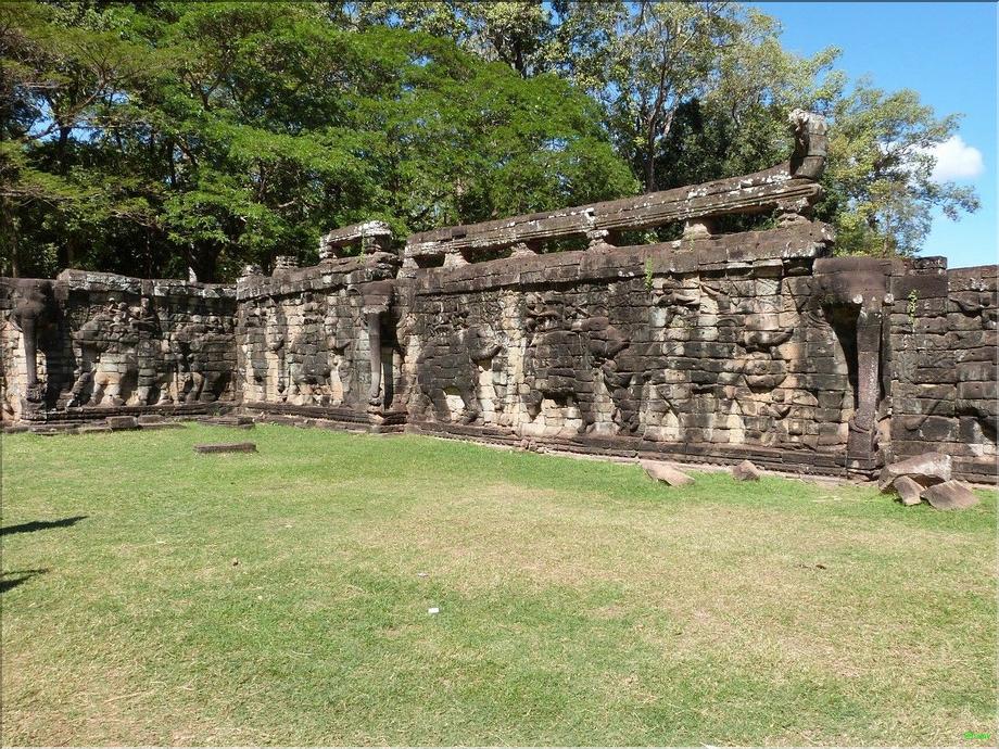 Angkor Thom - terrasse des éléphants