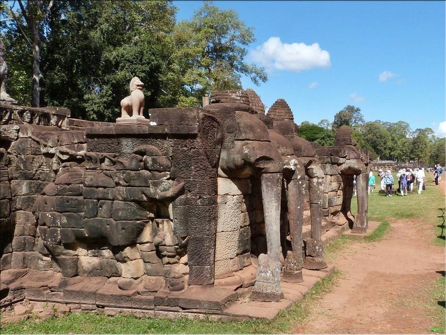 Angkor Thom - terrasse des éléphants