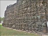 Angkor Thom - enceinte du palais royal - terrasse du roi lépreux