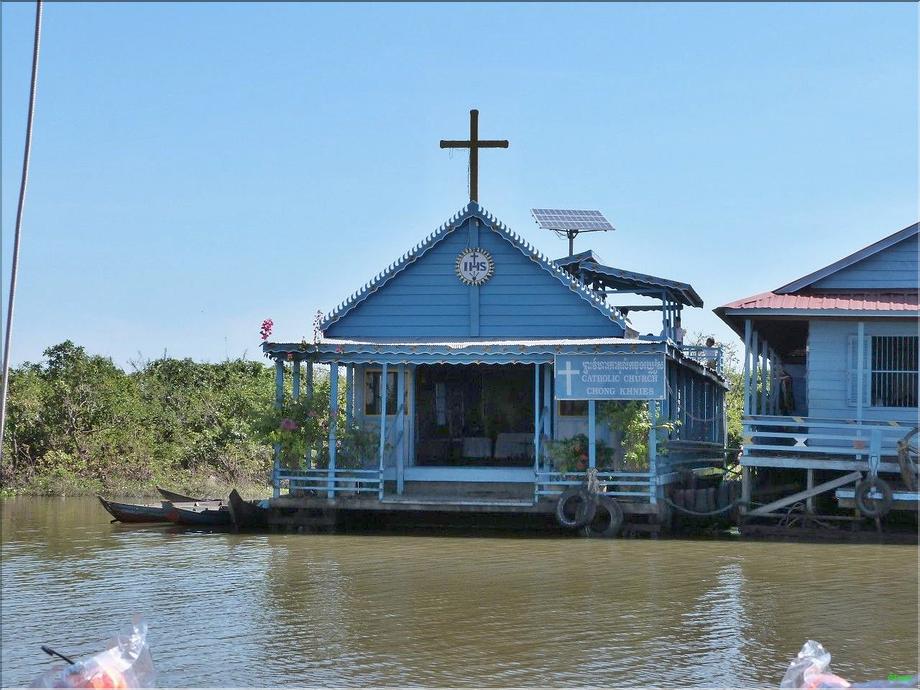 lac Tonlé Sap - église
