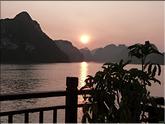 baie de Ha long - coucher de soleil